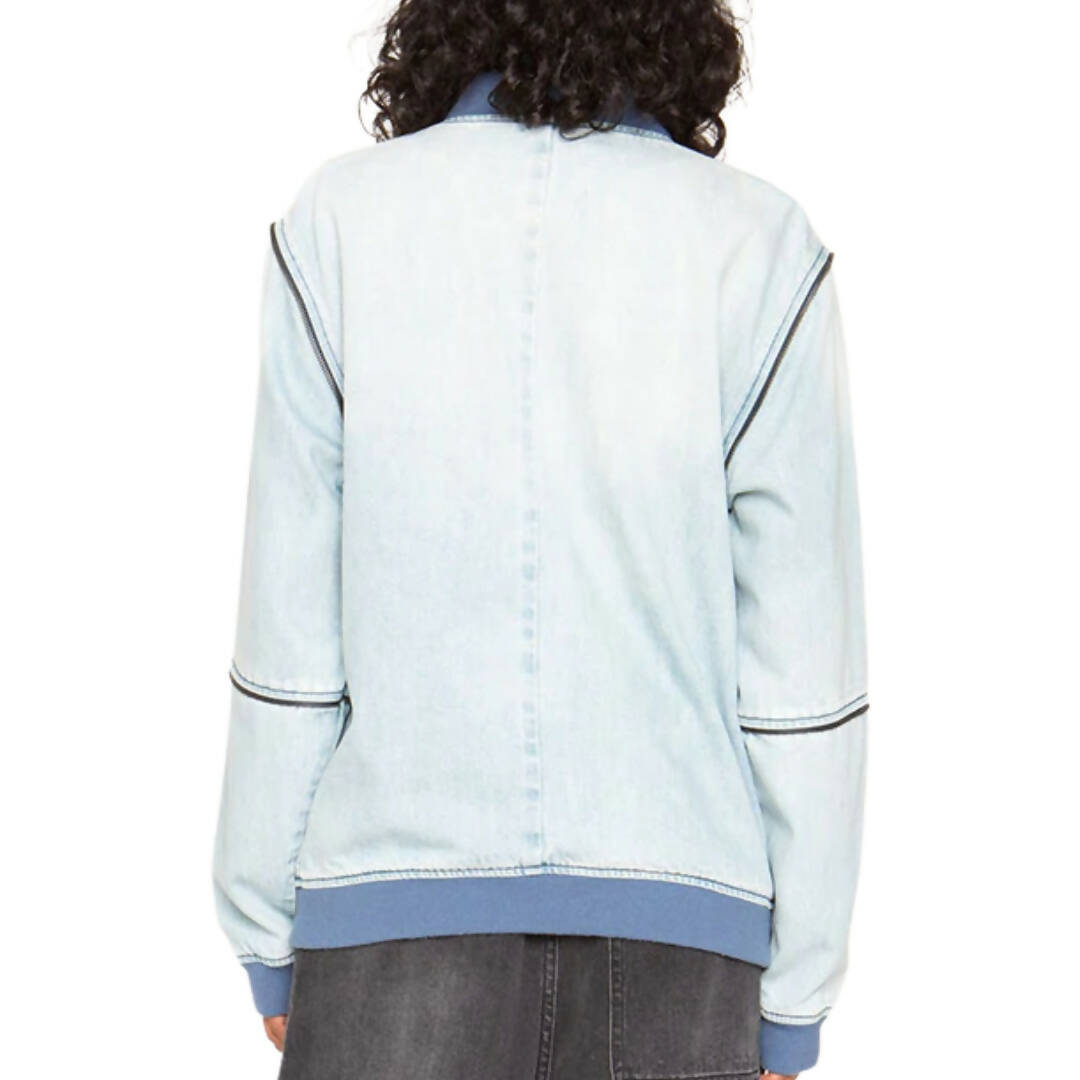 Sandrine Rose Zip Bomber Jacket