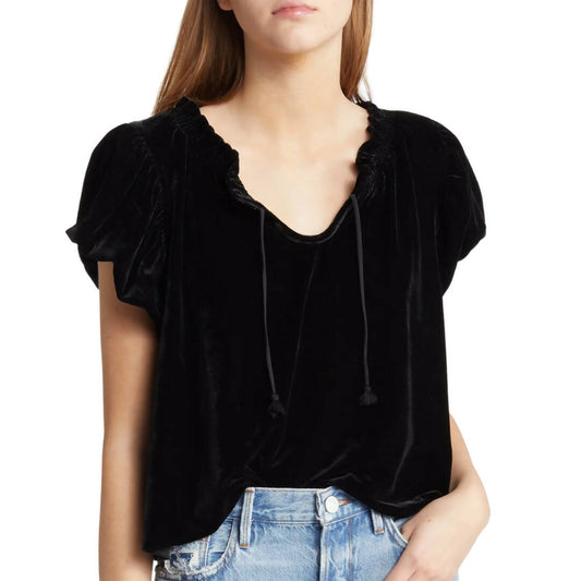 Free People Terese Velvet Top