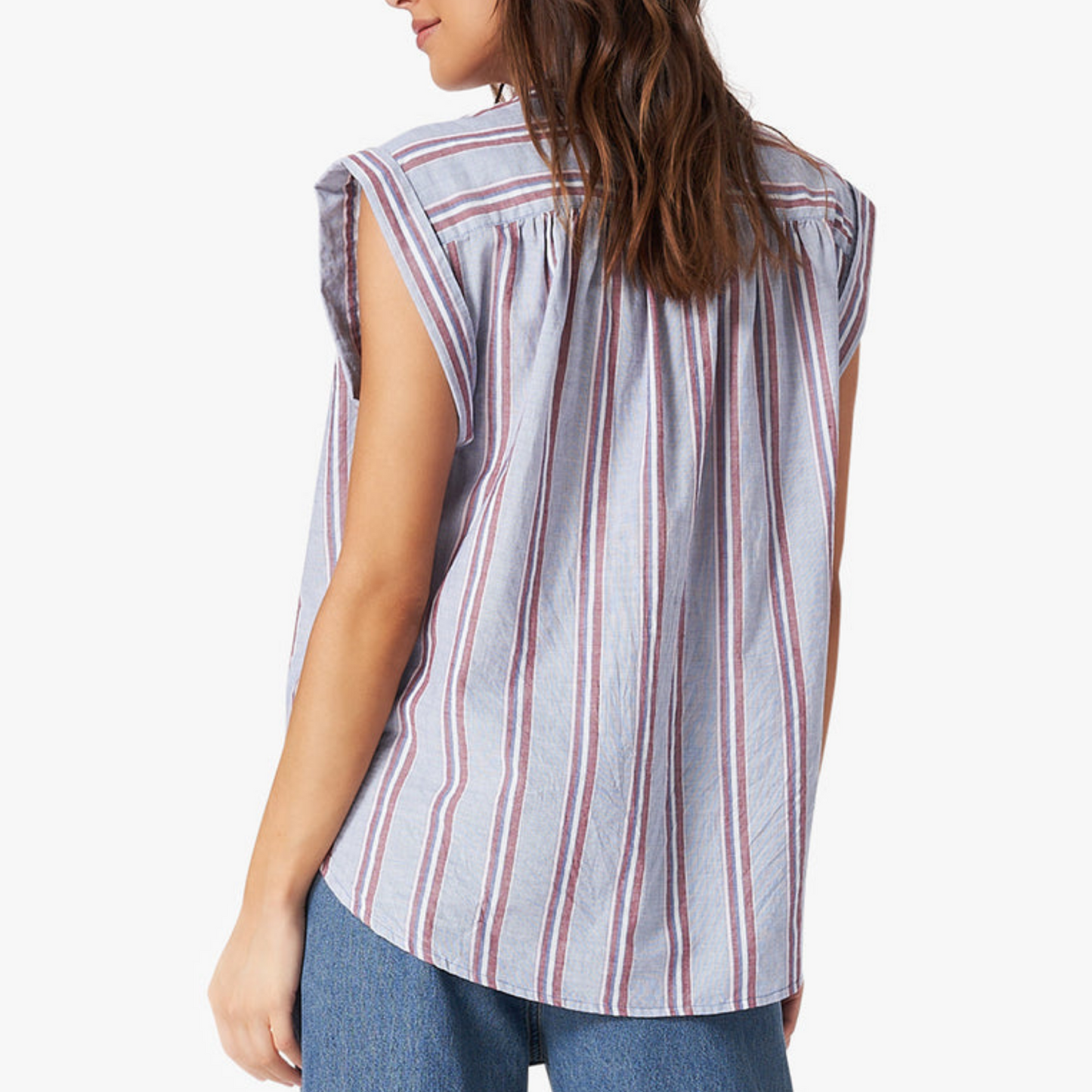 Xirena Merrick Cornflower Striped Top