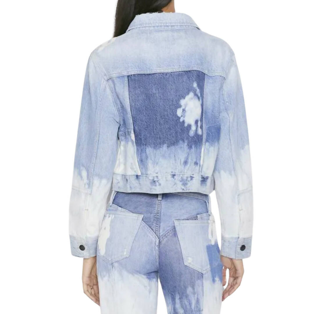 Frame Cropped Fresco Denim Jacket