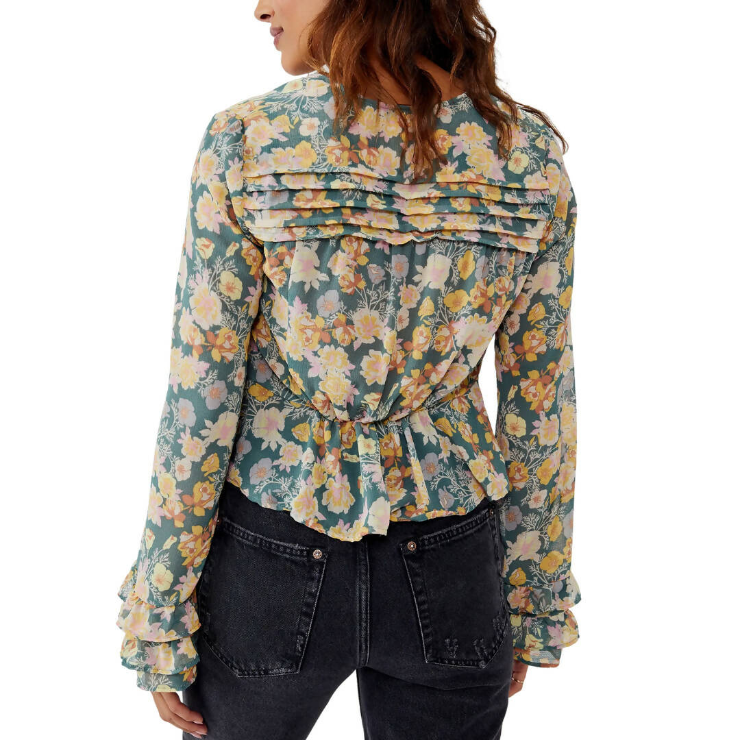 Free People Maybel Ruffle Blouse