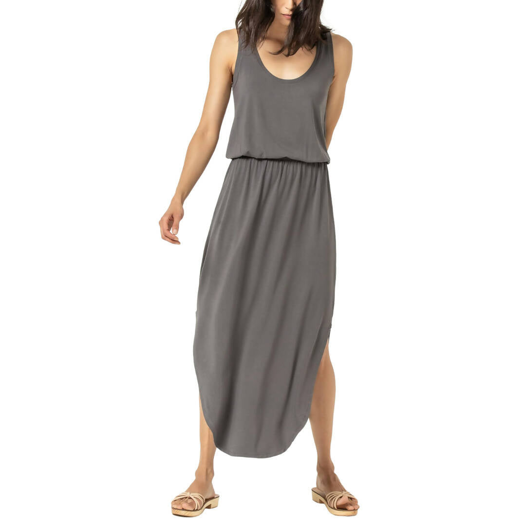 Lilla P Scoop Neck Maxi Dress