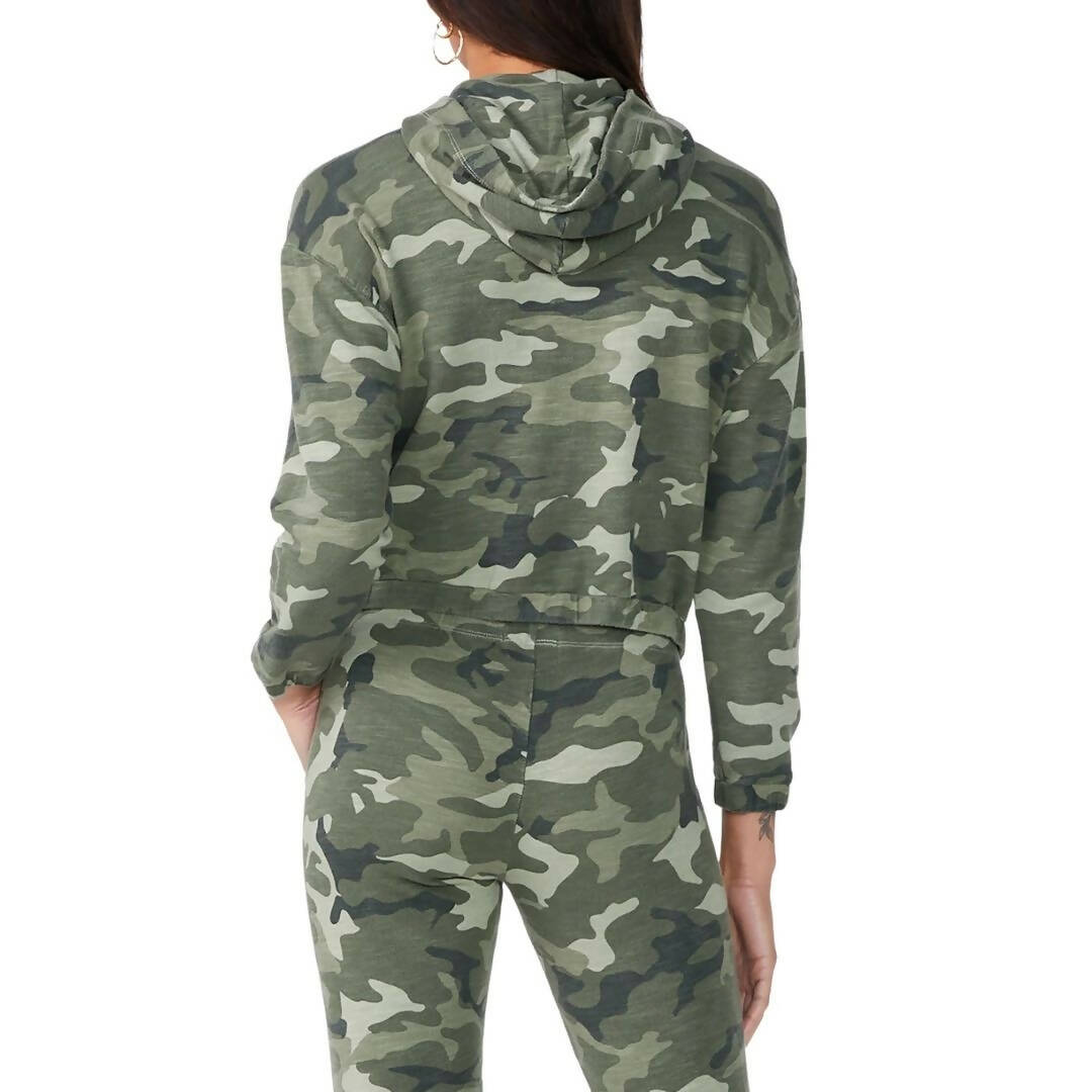 Monrow Camo Zip Up Jacket