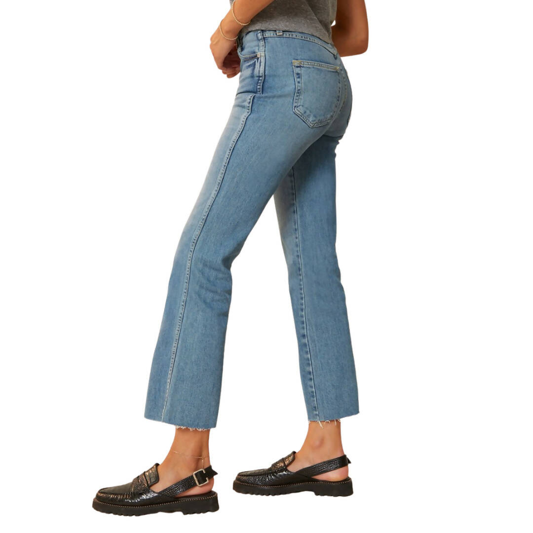 AMO High Rise Kick Crop Jean