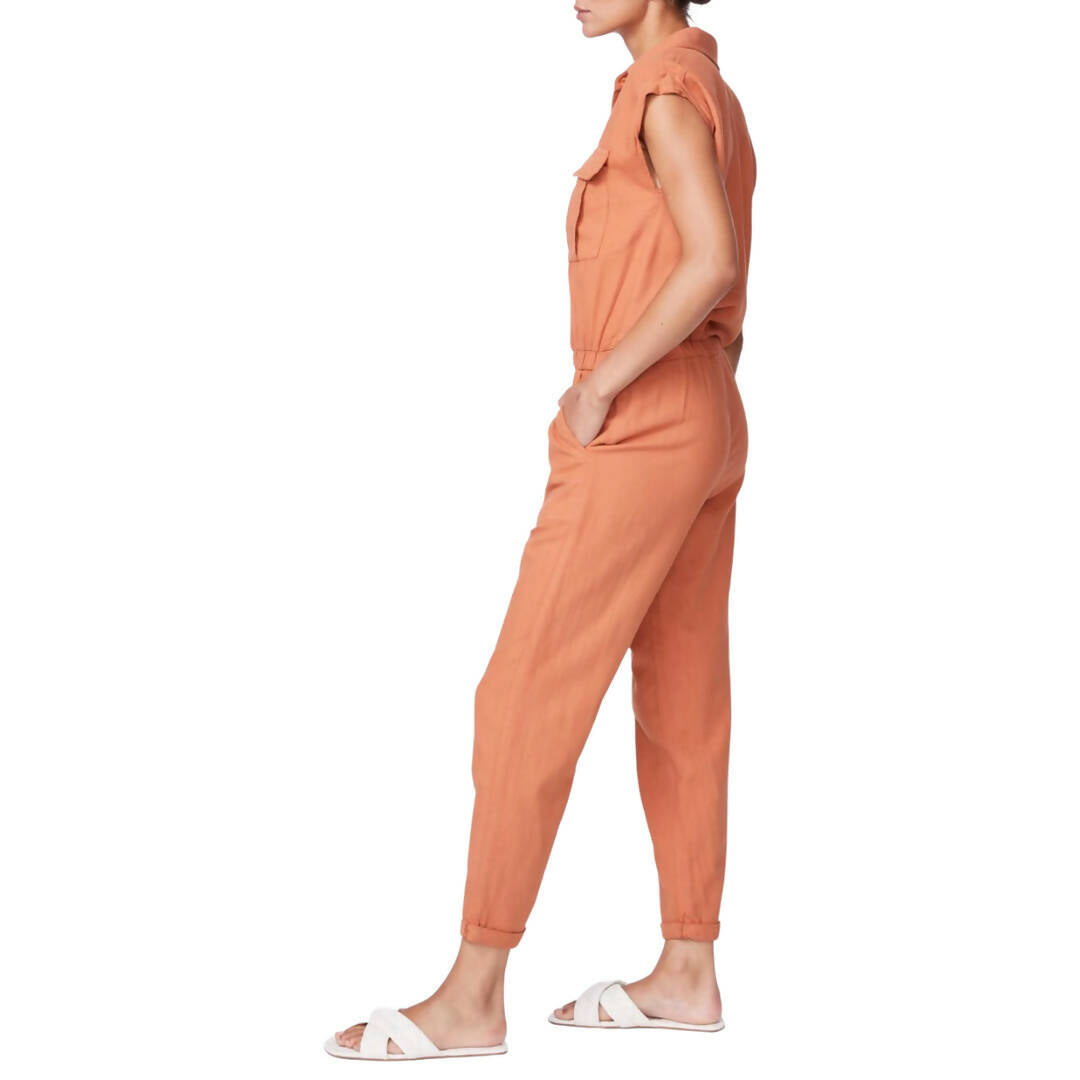 Monrow Twill Jumpsuit