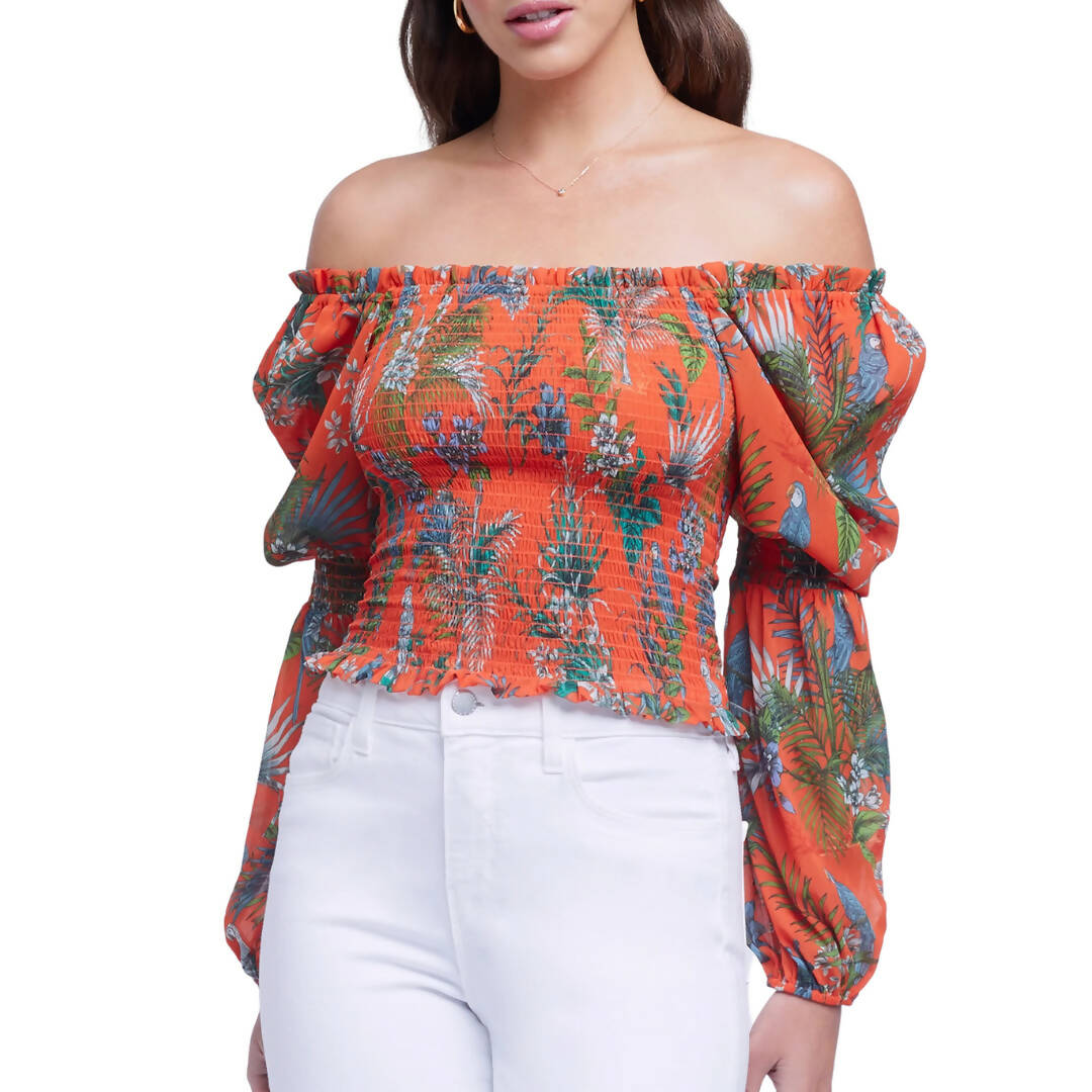 L'Agence Cece Off-the-Shoulder Blouse