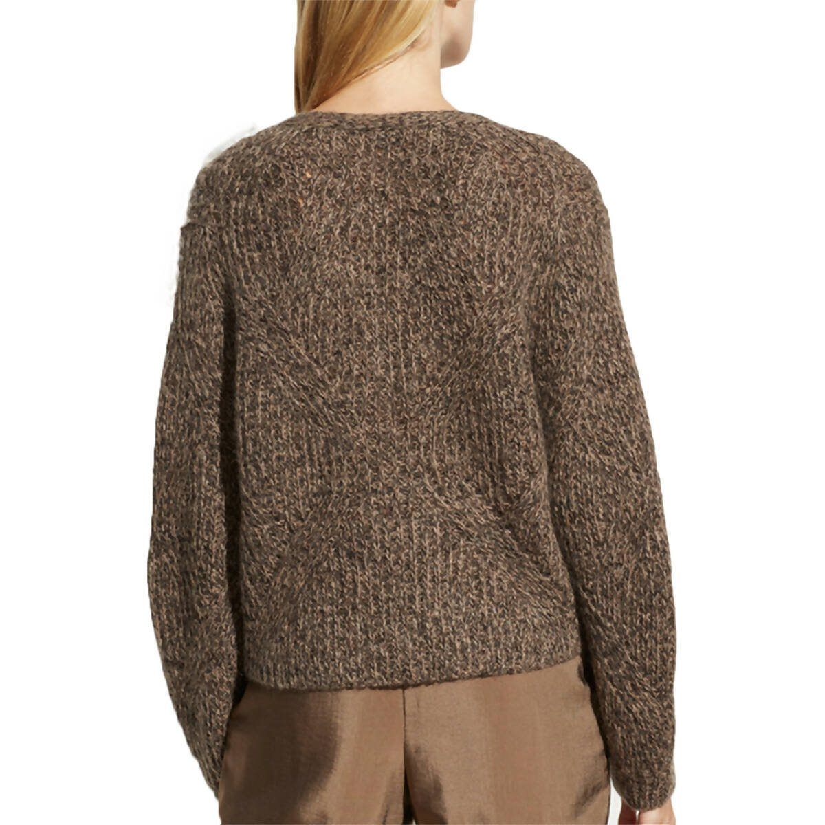 Vince Marled Cashmere Donegal Turtleneck Sweater