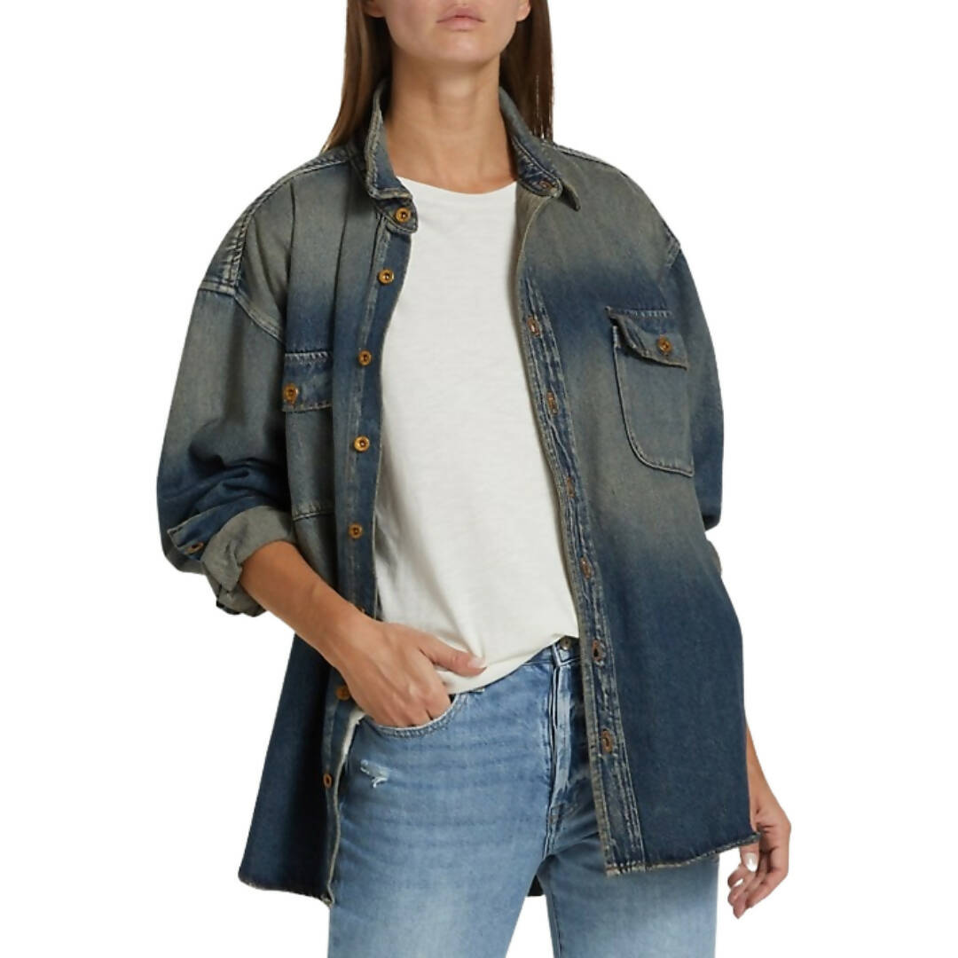 NSF Busy Busy Boyfriend Denim Shirt