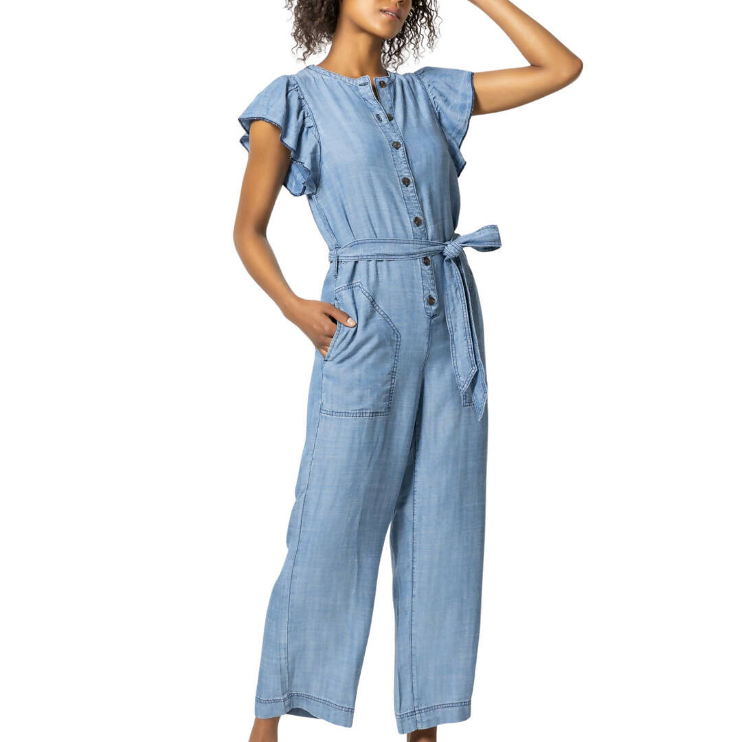 Lilla P Flutter Sleeve Jumpsuit