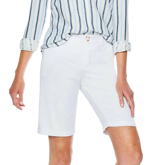 Ecru Nash Slim Bermuda Shorts