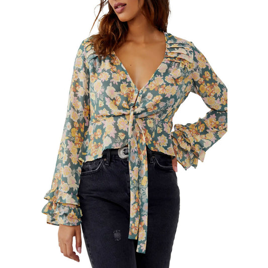 Free People Maybel Ruffle Blouse