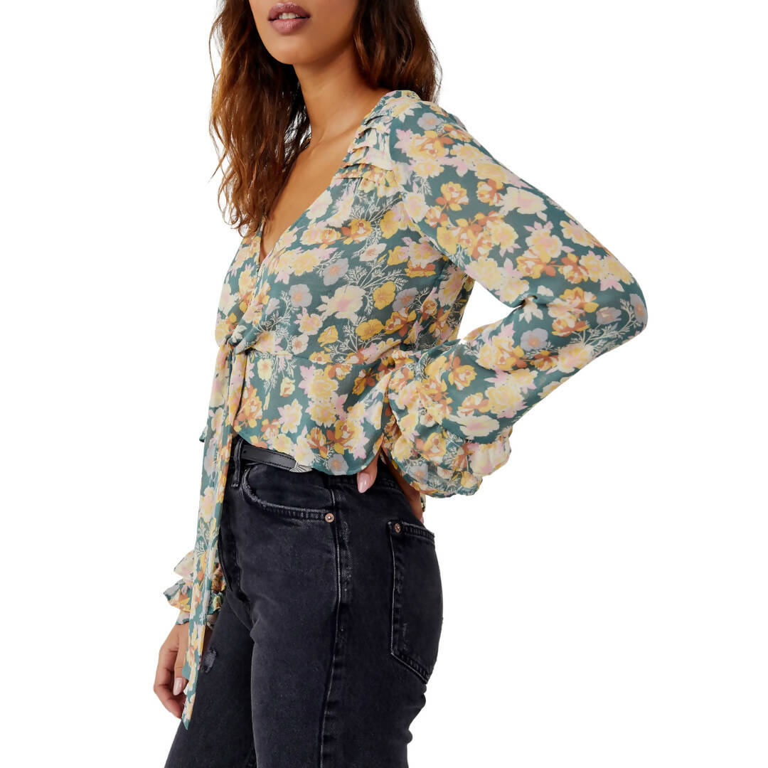 Free People Maybel Ruffle Blouse